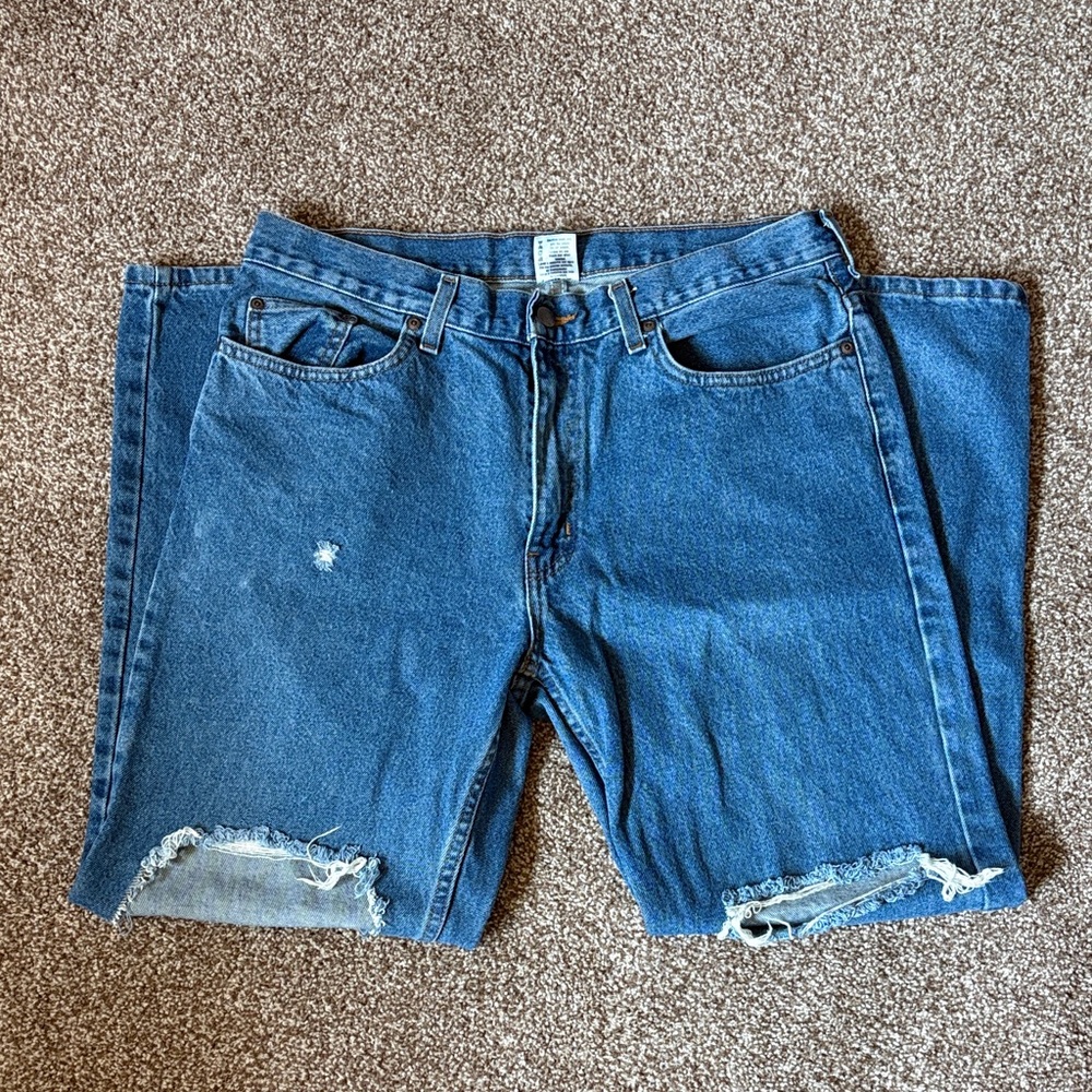 vintage faded glory distressed dad jeans